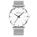 2020 Men's Watch Ultra-Thin Stainless Steel Men Business Watch Men Mesh Belt Quartz Wristwatch Male Clock Relogio Masculino