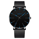 2020 Men's Watch Ultra-Thin Stainless Steel Men Business Watch Men Mesh Belt Quartz Wristwatch Male Clock Relogio Masculino