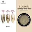 Nail Ideas 6 Colors Nail Art Glitter Gold Mirror Bubble Effect Powder