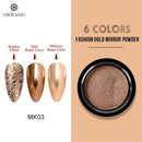Nail Ideas 6 Colors Nail Art Glitter Gold Mirror Bubble Effect Powder
