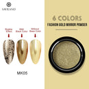 Nail Ideas 6 Colors Nail Art Glitter Gold Mirror Bubble Effect Powder
