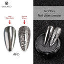 Nail Ideas 6 Colors Nail Art Glitter Gold Mirror Bubble Effect Powder