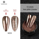 Nail Ideas 6 Colors Nail Art Glitter Gold Mirror Bubble Effect Powder
