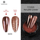 Nail Ideas 6 Colors Nail Art Glitter Gold Mirror Bubble Effect Powder