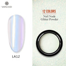 Nail Ideas 6 Colors Nail Art Glitter Gold Mirror Bubble Effect Powder