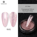 Nail Ideas 6 Colors Nail Art Glitter Gold Mirror Bubble Effect Powder