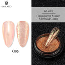 Nail Ideas 6 Colors Nail Art Glitter Gold Mirror Bubble Effect Powder