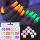 Glow In Dark Glitter Nail Luminous Dipping Powder