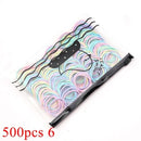 200/500pcs/Bag Girls Cute Colorful Basic Elastic Hair Bands Ponytail Holder Children Scrunchie Rubber Band Kids Hair Accessories