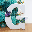 1pc 10X10cm Hand Made Animals Shape Wedding Butterfly Wooden Letters Decorative Alphabet Word Letter Name Design Art Crafts DIY