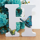 1pc 10X10cm Hand Made Animals Shape Wedding Butterfly Wooden Letters Decorative Alphabet Word Letter Name Design Art Crafts DIY