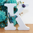 1pc 10X10cm Hand Made Animals Shape Wedding Butterfly Wooden Letters Decorative Alphabet Word Letter Name Design Art Crafts DIY