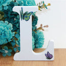 1pc 10X10cm Hand Made Animals Shape Wedding Butterfly Wooden Letters Decorative Alphabet Word Letter Name Design Art Crafts DIY