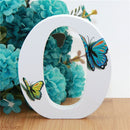 1pc 10X10cm Hand Made Animals Shape Wedding Butterfly Wooden Letters Decorative Alphabet Word Letter Name Design Art Crafts DIY