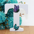 1pc 10X10cm Hand Made Animals Shape Wedding Butterfly Wooden Letters Decorative Alphabet Word Letter Name Design Art Crafts DIY