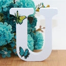 1pc 10X10cm Hand Made Animals Shape Wedding Butterfly Wooden Letters Decorative Alphabet Word Letter Name Design Art Crafts DIY