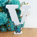 1pc 10X10cm Hand Made Animals Shape Wedding Butterfly Wooden Letters Decorative Alphabet Word Letter Name Design Art Crafts DIY