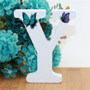 1pc 10X10cm Hand Made Animals Shape Wedding Butterfly Wooden Letters Decorative Alphabet Word Letter Name Design Art Crafts DIY