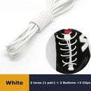 1Pair 23 colors Sneaker ShoeLaces Elastic No Tie Shoe Laces Stretching Lock Lazy laces Quick Rubber Shoelace Shoestrings