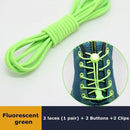 1Pair 23 colors Sneaker ShoeLaces Elastic No Tie Shoe Laces Stretching Lock Lazy laces Quick Rubber Shoelace Shoestrings