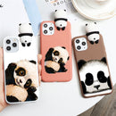 3D Cute Panda Case For iPhone XR 11 Pro XS Max X SE 2 2020 iphone 7 8 6 S 6S Plus 7Plus 5 5S