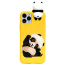 3D Cute Panda Case For iPhone XR 11 Pro XS Max X SE 2 2020 iphone 7 8 6 S 6S Plus 7Plus 5 5S
