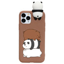 3D Cute Panda Case For iPhone XR 11 Pro XS Max X SE 2 2020 iphone 7 8 6 S 6S Plus 7Plus 5 5S