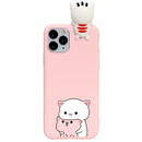 3D Dog /Cat Funny Case For iPhone XR 11 Pro XS Max X SE 2 2020 5 8Plus 7 8 6 S 6S Plus