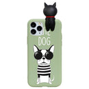 3D Dog /Cat Funny Case For iPhone XR 11 Pro XS Max X SE 2 2020 5 8Plus 7 8 6 S 6S Plus