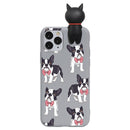 3D Dog /Cat Funny Case For iPhone XR 11 Pro XS Max X SE 2 2020 5 8Plus 7 8 6 S 6S Plus