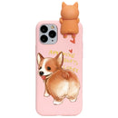 3D Dog /Cat Funny Case For iPhone XR 11 Pro XS Max X SE 2 2020 5 8Plus 7 8 6 S 6S Plus