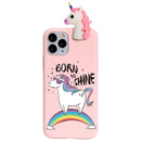 3D Unicorn Cartoon Silicone Soft Case For iPhone 11 PRO SE 2020 X XR XS MAX 6 S 7 8 Plus 5
