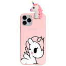 3D Unicorn Cartoon Silicone Soft Case For iPhone 11 PRO SE 2020 X XR XS MAX 6 S 7 8 Plus 5
