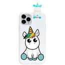 3D Unicorn Cartoon Silicone Soft Case For iPhone 11 PRO SE 2020 X XR XS MAX 6 S 7 8 Plus 5