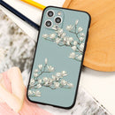 3D Emboss Oriental Flower Birds Case For iPhone 11 Pro XS MAX XR X 8 7 6 6S Plus 5