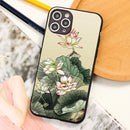 3D Emboss Oriental Flower Birds Case For iPhone 11 Pro XS MAX XR X 8 7 6 6S Plus 5