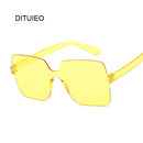 Fashion Sunglasses Women Ladies Red Yellow Fashion Square Sun Glasses Female Driving Shades UV400 Oculos De Sol Feminino