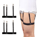 2 Pcs Men Shirt Stays Belt with Non-slip Locking Clips