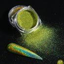 Nail Art Chrome Holographic Dip Powder