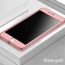 360 Full Protective Cover Phone Case For iPhone 7 6 6s 8 Plus 5 5s SE 11 Pro XS MAX XR