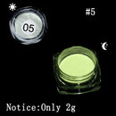 Neon Florescent Glow In The Dark Nail Glitter Powder