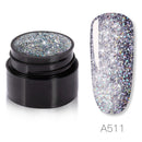 Rainbow Glitter Gel Nail Polish