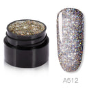 Rainbow Glitter Gel Nail Polish