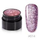 Rainbow Glitter Gel Nail Polish