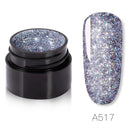 Rainbow Glitter Gel Nail Polish