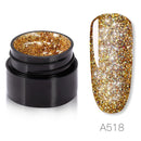 Rainbow Glitter Gel Nail Polish