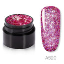 Rainbow Glitter Gel Nail Polish