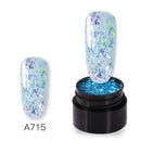Rainbow Glitter Gel Nail Polish