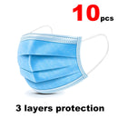 100Pcs 3 Layers Non Woven Maximum Filter Disposable Anti-Dust Protective Face Mask