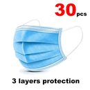 100Pcs 3 Layers Non Woven Maximum Filter Disposable Anti-Dust Protective Face Mask